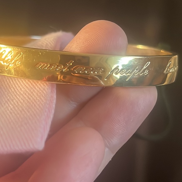 Kate Spade 12karat gold plated idiom bangle bracelet - Picture 10 of 13
